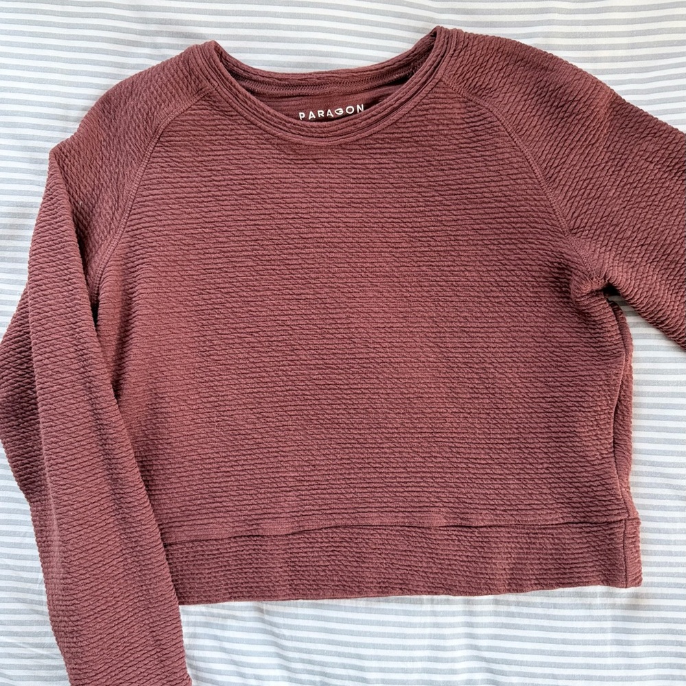 Paragon Women's Textured Cropped Sweatshirt